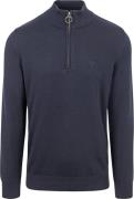 Barbour Half Zip Trui Navy