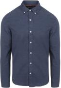 Suitable Overhemd Flanel Donkerblauw