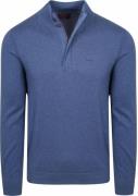 NZA Half Zip Trui Akar Melange Spring Blue