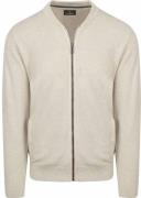 Casa Moda Vest Zip Structure Ecru