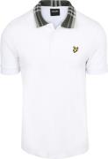 Lyle and Scott Poloshirt Tartan Collar White