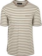 Marc O'Polo T-shirt Stripes Kaki