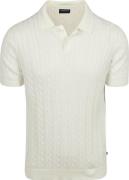 Suitable Respect Polo Knit Cable Ecru