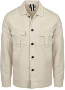 Profuomo Overshirt Raw Cotton Linen Ecru