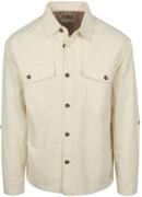 Scotch and Soda Overshirt Cotton Linen Ecru