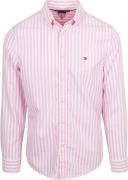Tommy Hilfiger Poplin Overhemd Streep Roze