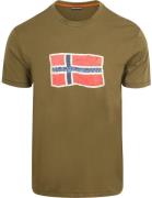 Napapijri T-shirt Mahsa Olijfgroen
