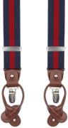 Suitable Luxe Bretels Navy Streep Rood -