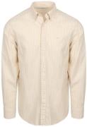 McGregor Overhemd Cotton Linen Strepen Ecru