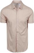 Desoto Short Sleeve Oxford Optics Overhemd Beige