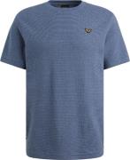 PME Legend T-Shirt Two Tone Texture Bijou Blue