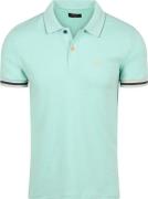NZA Polo Bay Jacquard Mist Groen
