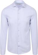 R2 Overhemd Knitted Stripes Blauw
