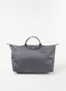 Longchamp Le Pliage reistas L met leren details