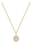 Ania Haie Glam Disc ketting verguld