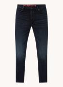 HUGO BOSS Hugo 634 tapered fit jeans met donkere wassing