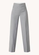 Sandro High waist flared fit pantalon met paspelzakken