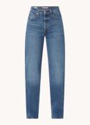 Levi's High waist straight leg jeans met donkere wassing