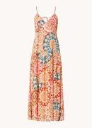 ba&sh Lamia maxi jurk met print en V-hals