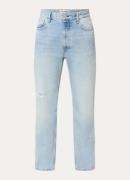 Won Hundred Ben straight leg jeans van biologisch katoen met lichte wa...