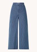 The Frankie Shop Sasha high waist wide leg jeans met streepprint