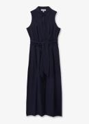 Reiss Morgan midi blousejurk in linnenblend