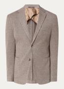 Boggi Milano Dove slim fit colbert met microdessin en opgestikte zakke...