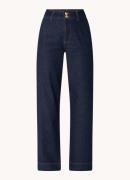 L-K-Bennett Greta high waist straight leg jeans met donkere wassing