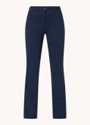 HUGO BOSS Mid waist flared fit pantalon met steekzakken