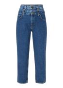 Sandro High waist cropped jeans met dubbele tailleband