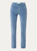 BRAX Mary high waist slim fit broek van fluweel