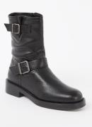 Dune London Pixen biker boot van leer