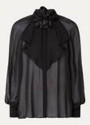 Benetton Semi-transparante blouse met volant