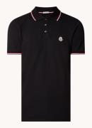 Moncler Regular fit polo van piqué katoen met logoborduring