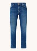 Mos Mosh Everest mid waist slim fit jeans met donkere wassing