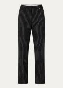 Fabienne Chapot Elliot high waist straight fit pantalon met lurex en k...