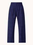 Farm Rio High waist wide fit pantalon met broderie en steekzakken