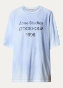 Acne Studios T-shirt met logoprint en verwassen afwerking