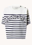 Moncler Fijngebreide top met logo en sierknopen