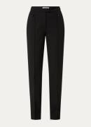 SAMSØE SAMSØE Saloti high waist straight fit pantalon met persplooi