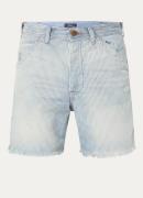 Ralph Lauren Straight leg korte broek van denim met streepprint