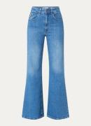 Lois Palas high waist flared jeans met medium wassing