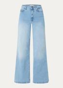 by-bar High waist flared jeans met lichte wassing