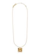 ANNI LU Swirly Square ketting verguld