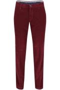 M.E.N.S. katoenen broek bordeaux effen katoen Madison