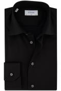 Eton overhemd dress zwart slim cut away