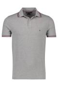 Tommy Hilfiger poloshirt Big & Tall Slim Fit grijs gemeleerd