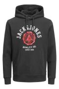 Jack & Jones sweater Plus Size zwart effen katoen