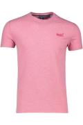 Superdry t-shirt roze met ronde hals
