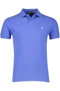 Ralph Lauren polo blauw effen katoen slim fit